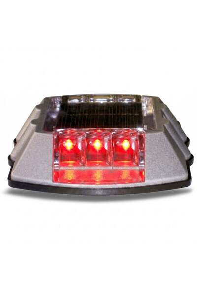 İleri Trafik Güneş Enerjili Yol Butonu Kırmızı, Solar Buton, Çakar Buton