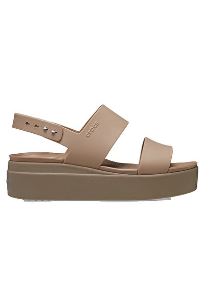 Crocs Brooklyn Low Wedge Kadın Terlik CR.206453 Kahverengi-39-40