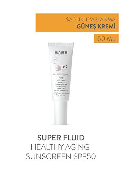 Babe Laboratorios Healthy Aging Fluid Sunscreen Spf50 40ml - Anti-Aging Facia...