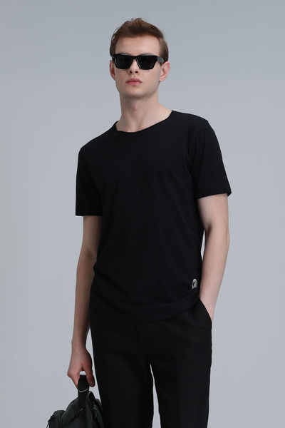 Lufian Junya Men's Basic T-Shirt Black
