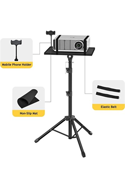 Arabest Adjustable Projector Stand Tripod, 22-47 Inch Laptop Tripod with Tray...