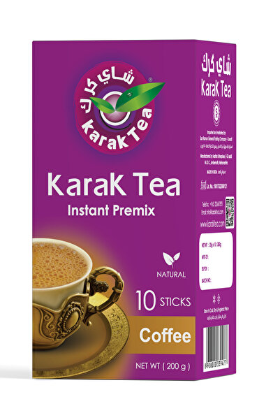 KARAK TEA Authentic Instant Premix - Premium UAE Chai Powder, Coffee, 10 Sach...