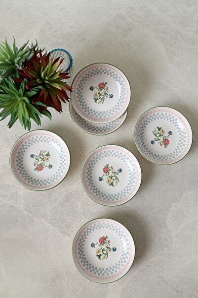Keramika Rose Line Halka Çerezlik / Sosluk 13 Cm 6 Adet 22911