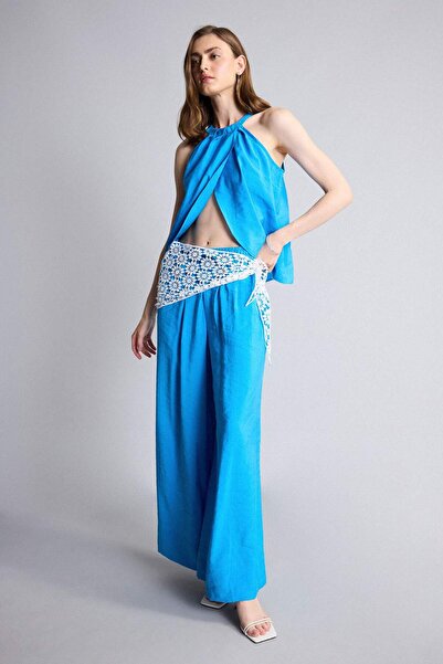 DeFacto Wide Leg Elastic Waist Wide Leg Trousers H4877Ax26Sm