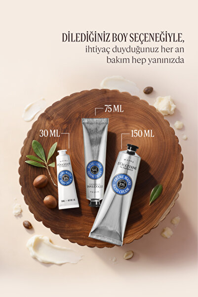 L'Occitane Shea El Kremi, %20 Shea Yağı İçeren Besleyici ve Nemlendirici, 75 ml