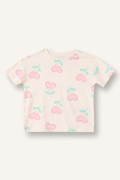 DeFacto Tricou cu mânecă scurtă din bumbac pieptănat cu imprimeu Relax Fit pe...