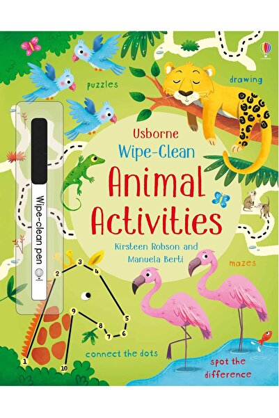 Usborne Children's book, Usborne, Wipe-Clean Animal Activities, 3+ years