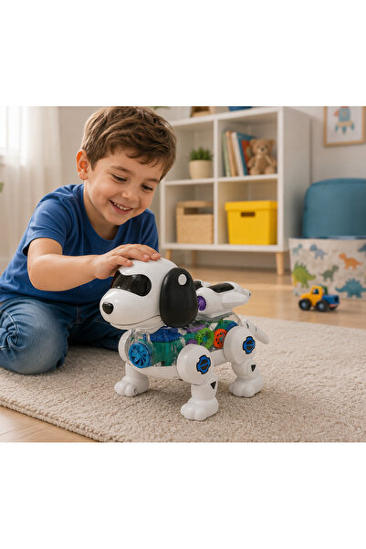 merytoys Işıklı, Müzikli ve Hareketli Robot Köpek