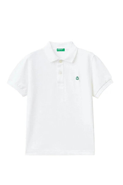 Benetton Erkek Çocuk Logolu Polo Tişört