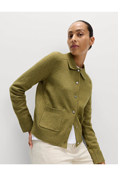 Marks & Spencer Air Yarn Polo Yaka Düğmeli Hırka