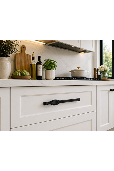 Haskan Taha Kulp 160mm Siyah. Dolap, Çekmece ve Mobilya için
