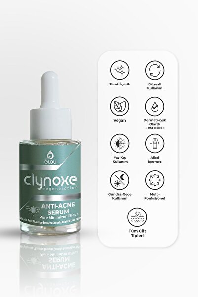 Clynoxe Anti-Acne & Centella Asiatica Serum, Akne Karşıtı Yüz Serumu 30 mL