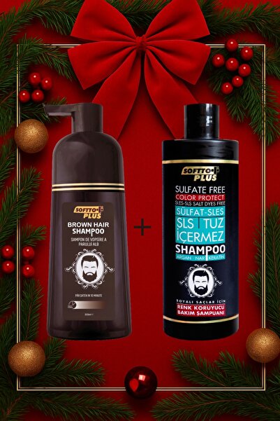 Softto Plus Σαμπουάν για καστανά μαλλιά & σαμπουάν προστασίας χρώματος (χωρίς...