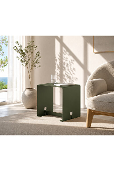 steelthesign MONOARC SERİSİ DEKORATİF SEHPA - YEŞİL