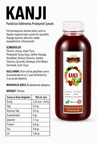 ŞİFA ANA Pancar Kanji 500ml.(Pet Şişede)