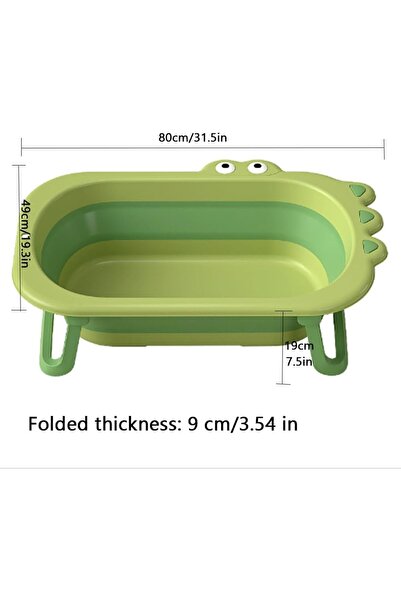 Arabest Folding Portable Pet Bathtub with Water Drain Plug, for Puppy Small D...