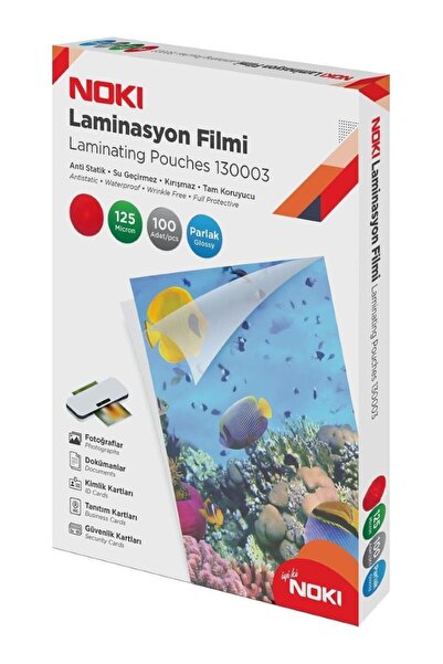Noki A5 Laminasyon Filmi 125 Mikron 100 Lü Paket 130001
