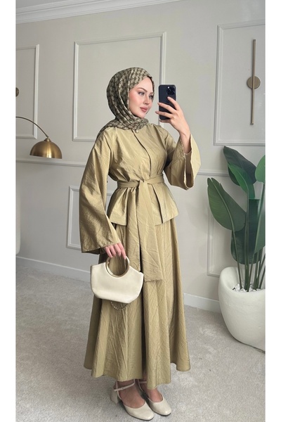 Bahar Altundemir طقم بلوزة وتنورة نسائي موديل الأميرة