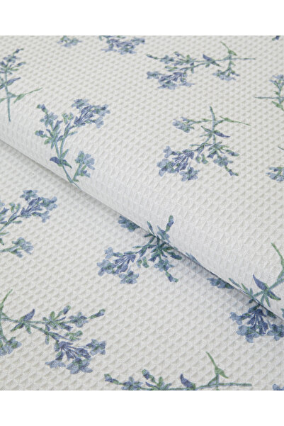 English Home Blue Spring Çift Kişilik Pike 200x220 cm Mavi