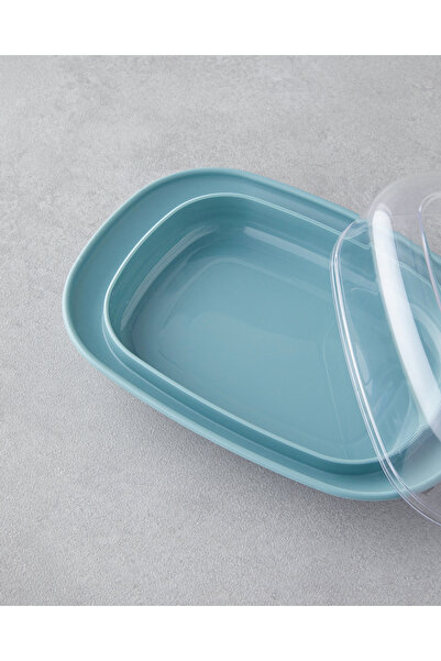 English Home Fausta Plastik Saklama Kabı 17,4 x 12,5 x 6 cm Yeşil