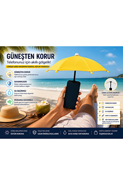 Zigver vantuzlu telefon şemsiye tutucu parlama önleyici su geçirmez güneşlik ...