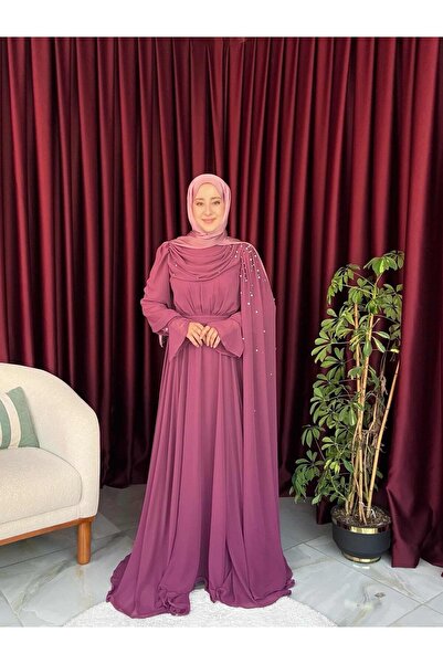 MODA YILDIZ ŞAL DETAYLI ABİYE