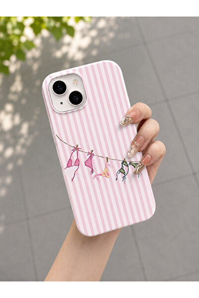 OVADA İphone 13/14/15 Uyumlu Bikini Desenli Telefon Kılıfı