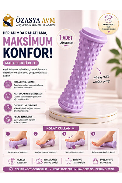 Özasya AVM El Ayak Masaj Dikenli Egzersiz Silindiri