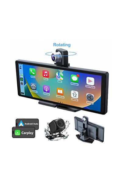OEM Carplay si Android Auto cu cameră spate si cameră față rotativă 360 de grade