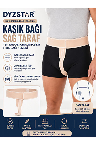 DYZSTAR Inguinal Hernia Belt Right Side Unilateral Adjustable Hernia Belt