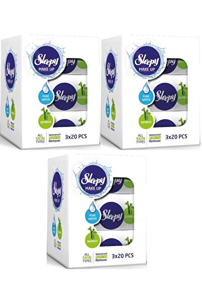 Sleepy Facial Cleansing Towel Bamboo Make up 180 Sheets (9Pk*20)
