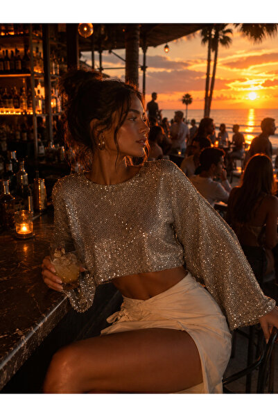 OTTO STORE Transparan Beach Crop Pul Payet Detaylı