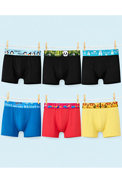 Vincent Rborn Men's Boxers 6 Pieces - Extinction&Extinction Run-On Series