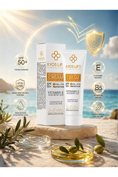 AYOS LİFE Güneş Kremi SPF 50+ Leke Karşıtı 100 ml