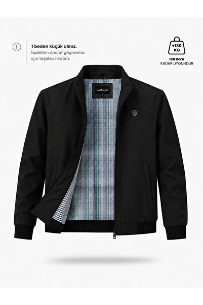 MOT&MONT Erkek Pamuk Polyester Karışım BONDED Kumaş Su ve RÜzgar Geçirmez Haf...
