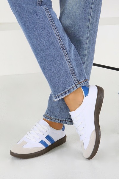TOFİSA Pantofi sport alb din piele artificială Saks pentru femei - 27702