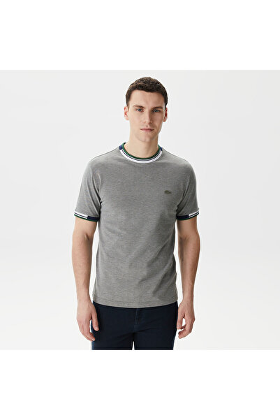 Lacoste Erkek Regular Fit Bisiklet Yaka Gri T-Shirt