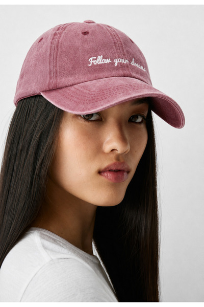 REAL DREAM " Follow Your Dreams " Yazılı Unisex Nakışlı Ayarlanabilir Şapka -...