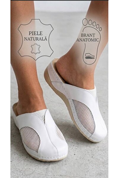 Tellus Women's Medical Leather Clogs with Anatomical Insole- Breathable Mesh ...