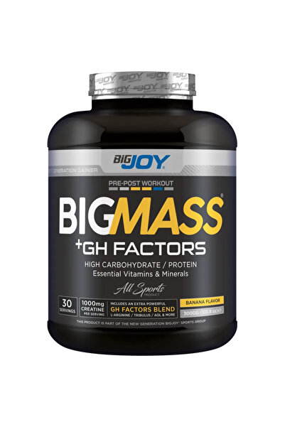 Bigjoy BIGMASS Gainer GH FACTORS Muz Aromalı 3000g