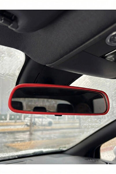 TKY Tasarımı Kendin Yap Tky Red Rearview Mirror Protective Frame - Decorative...