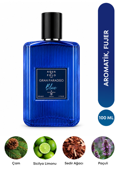 Aqua Di Polo 1987 Gran Paradiso Blue EDP Erkek Parfüm 100 ml | Aromatik, Fuje...