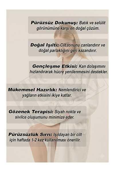 BEAUTYA Ekru Lastikli Banyo Duş Kesesi Peeling Eldiveni %100 Floş Ipek Hassas Ciltler Için 1 Adet