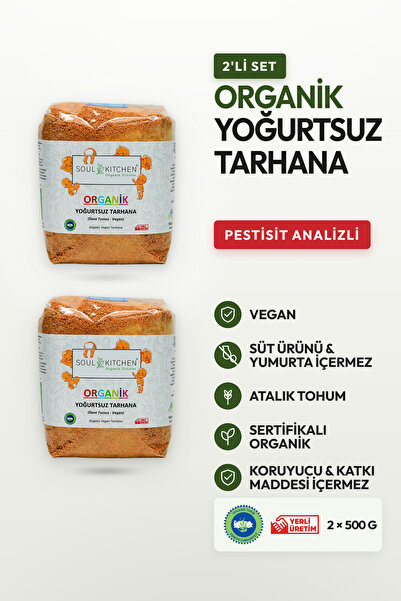 Soul Kitchen Organik Ürünler Organik Sertifikalı Yoğurtsuz Tarhana 500 g 2’li...