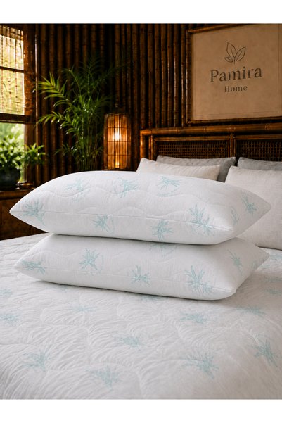 Pamira Home Quilted Premium Bamboo Pillow Set 2 Pieces