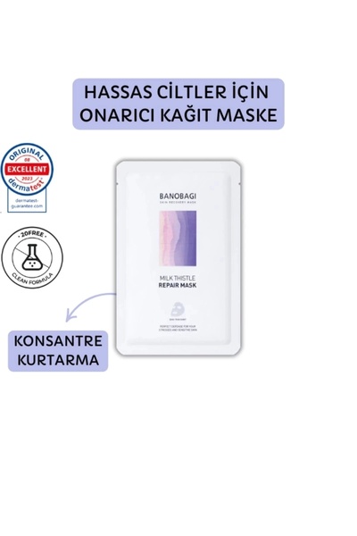 Banobagi Milk Thistle Repair Mask (Onarıcı kağıt maske)