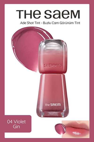 THE SAEM Saemmy's Ade Shot Tint - Buzlu Cam Görünümlü Tint - 04 Violet Gin