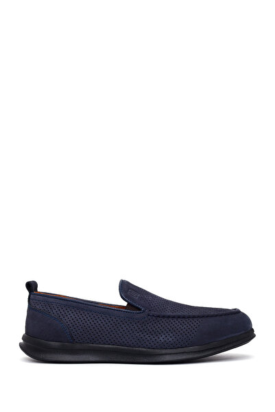Derimod Loafer pentru bărbați din piele nubuc albastru marin 26SFD7657V3