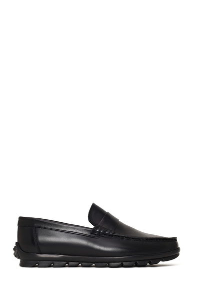 Derimod Men's Black Leather Casual Loafer 26Sfd632218