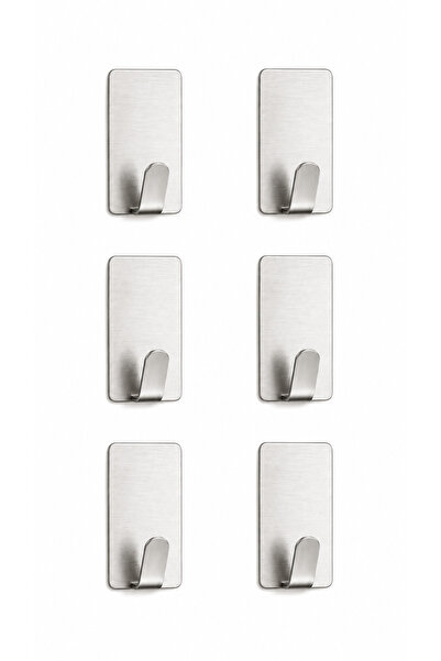 Hagen 6-Piece Rectangular Metal Bathroom and Kitchen Hanger - Chrome Plated W...